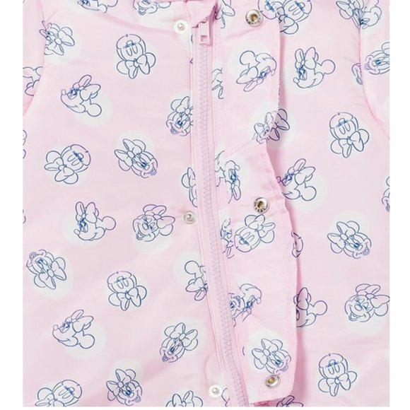 NWT Disney Baby Pink Minnie Mouse Snowsuit - 18 Months - Picture 7 of 14